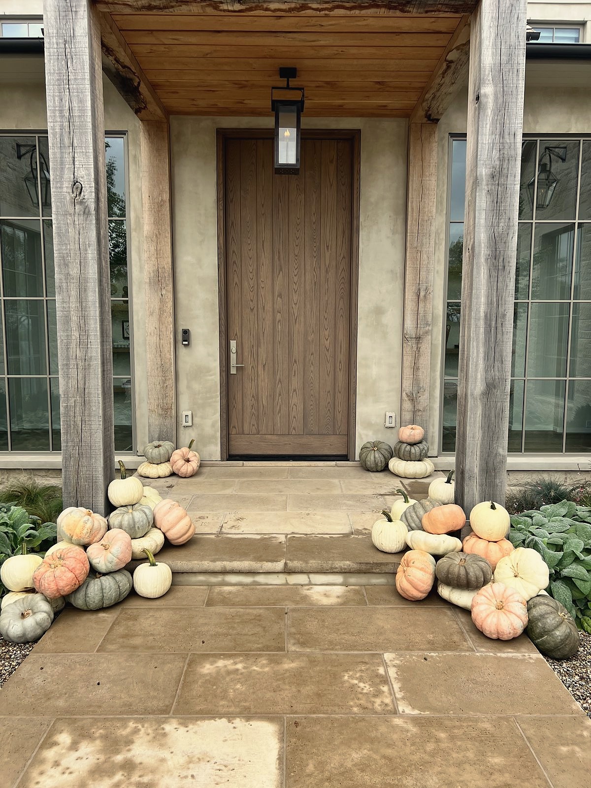Neutrals Collection premium pumpkin porch display